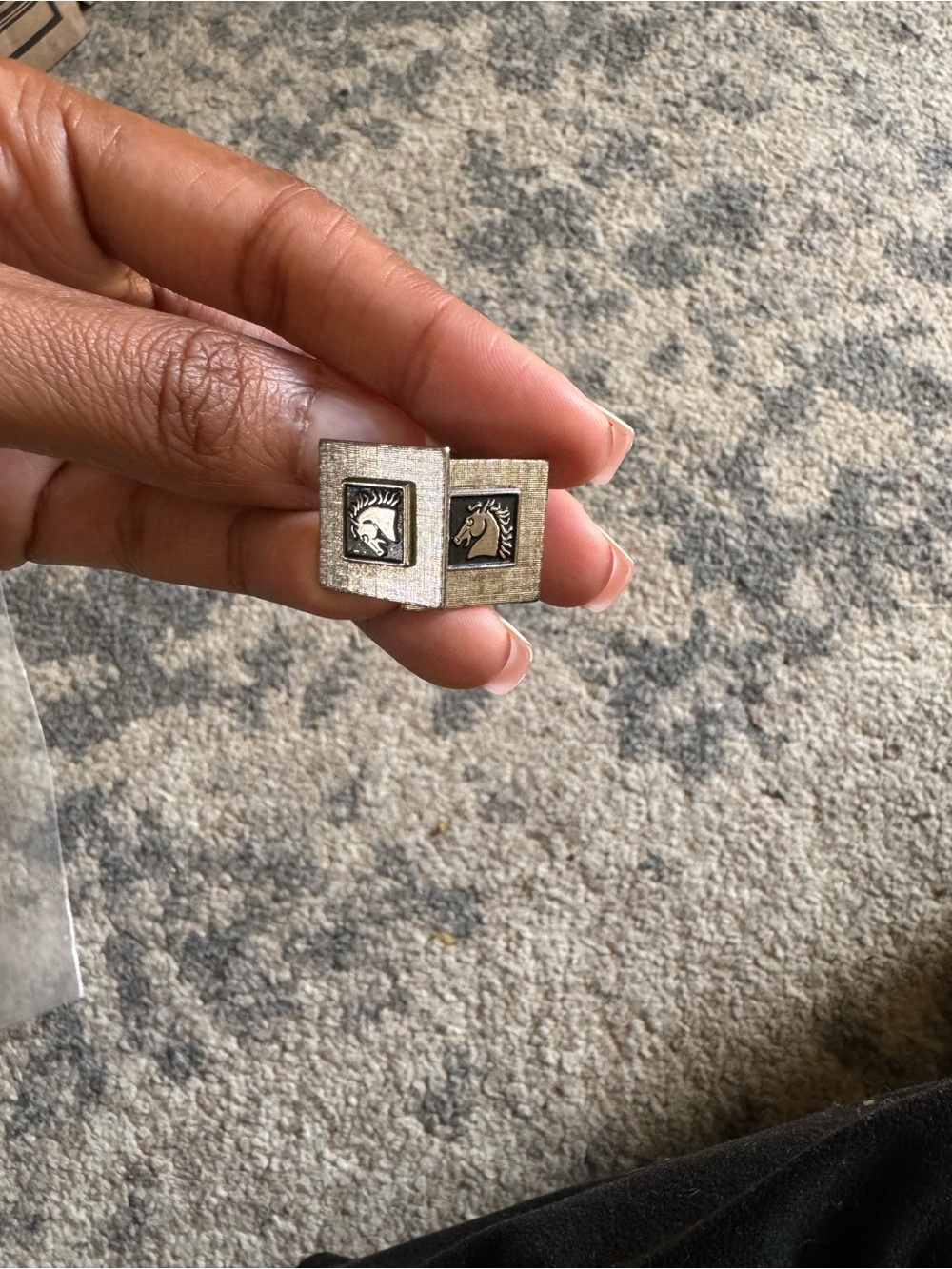 Vintage 1960s Pendleton silver cufflinks